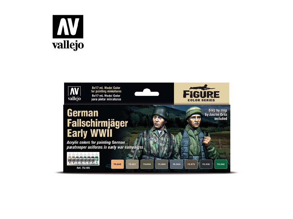 Vallejo Farbset Deutsche Tarnung WWII - 8x17ml Modellbau Farben Für Historische Modelle